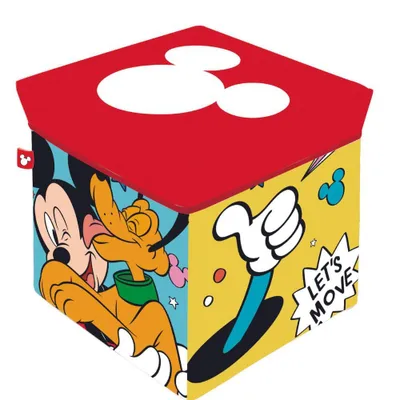 Produktbild von Disney 30x30x30 Cm Mickey Hocker/behälter Mehrfarbig Mehrfarbig One Size