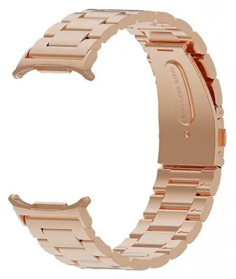 Obrázok produktu pre Pre Samsung Galaxy Watch Ultra 47 mm Tri korálky z nehrdzavejúcej ocele Kovová kapela Rose Gold