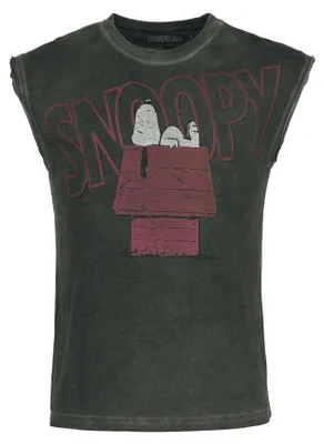 Produktbild von Peanuts Tank-Top Herren Snoopy - Dog House schwarz XL