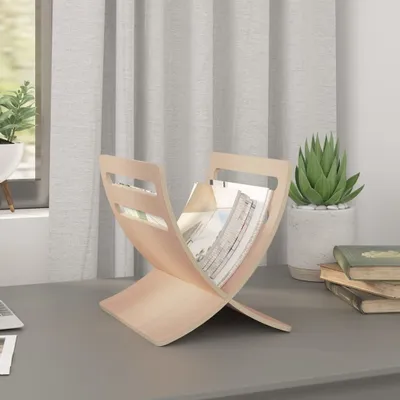 Produktbild von Zeitungsst?nder Zeitschriftenhalter Holz Natur