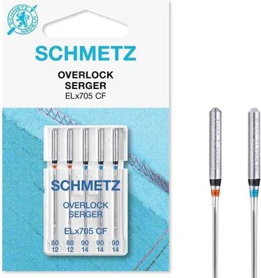 Produktbild von Famanu Overlocknadeln 5er-Pack 80/12 und 90/14 - Für jede Nähmaschine geeignet