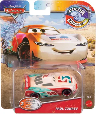 Obrázek produktu pro Disney Pixar Cars Color Changers Paul Conrev, Auto, 3 rok/roky, Kov, Vícebarevný