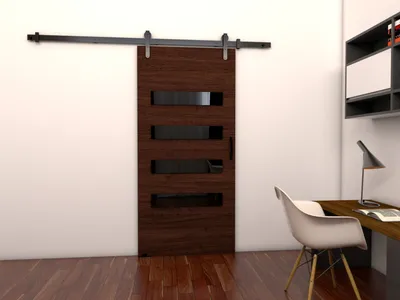 Produktbild von Schiebetür für den Innenbereich BUSHLAND 6 - 106 cm, Wenge
