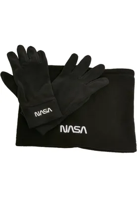 Zdjęcie produktu dla Mister Tee Accessories MT2031 | NASA Fleece Set - Kolor: Czarny - Rozmiar: Jeden rozmiar