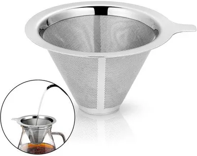 Produktbild von Stahlkaffeefilter für Gießkannen-Kaffeemaschinen