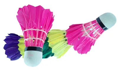 Obrázek produktu pro Péřové badmintonové košíčky barevné - 6ks