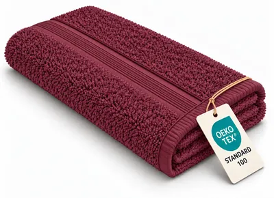 Zdjęcie produktu dla Ręcznik frotte 500 g/m² 50 x 100 cm, kolor bordowy