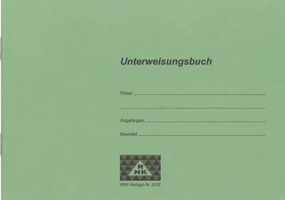 Produktbild von RNK Verlag Unterweisungsbuch für betriebliche Unfallverhütung DIN A5 quer
