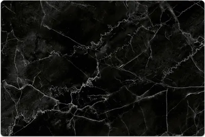 Produktbild von Küchenmatte 80x120 cm Vinylmatte Bodenmatte Dekoration - schwarz Marmor