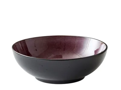 Produktbild von BITZ 821379, Salatschüssel, Rund, Steingut, Schwarz, Lila, Portion, 220 °C