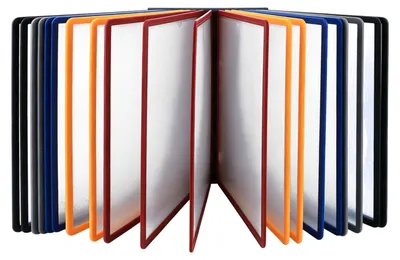 Productafbeelding van Solidchoice - Muurzichtbordsysteem met 20 A4 Documentenhouders