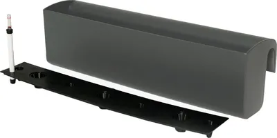 Immagine prodotto di Fioriera da balcone BALKONA CLASSICO in plastica grigio scuro 80x20x22 cm