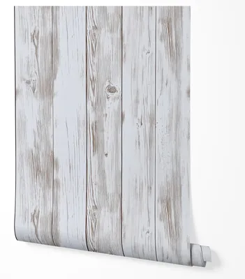 Zdjęcie produktu dla Tapeta Samoprzylepna Szare Drewno Panel Deski Do Jadalni Kuchni Przedpokoju 5m x 0.5m