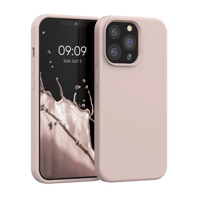 Produktbild von kwmobile Handyhülle für iPhone 13 Pro Hülle, für iPhone 13 Pro Case - Hülle Silikon - kabelloses Laden - Altrosa