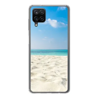Produktbild von MuchoWow® Handyhülle Schutzhülle Hülle für Samsung Galaxy A12 Tropisch - Strand - Meer Silikon Softcase Handy Hülle - Bild