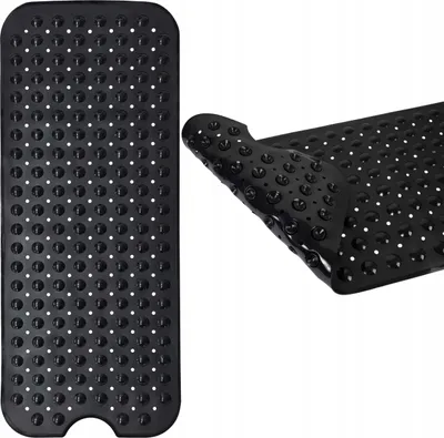Produktbild von Sepio Badewannenmatte Schwarz 99x40 cm, Duschmatte rutschfest, Antirutschmatte Badewanne, Duschmatte, Rutschmatte Badewanne, Bathroom Mat