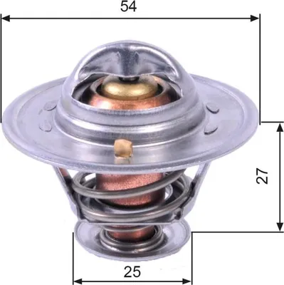 Produktbild von GATES Thermostat Kühlmittel 82°C für FIAT DUCATO Pritsche/Fahrgestell (230) DUCATO Kasten (244) DUCATO Pritsche/Fahrgestell (244) DUCATO Bus (230)
