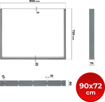 Produktbild von Tischgestell 2er Größenwahl Schwarz Grau Industrial Tischbein Tischkufen Metall Kufengestell Tischuntergestell Möbelfüße Farbe: Grau Maße: 90 x 72 cm (L/H)