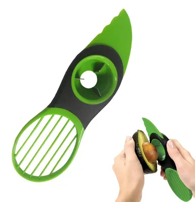 Avocadoschneider 3-in-1, Entkerner, Schäler, Fruchtfleischtrenner