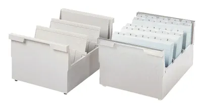 Immagine prodotto di HAN 855-0-11 Vassoio appendibile DIN A5 orizzontale, per 1000 schede, grigio chiaro