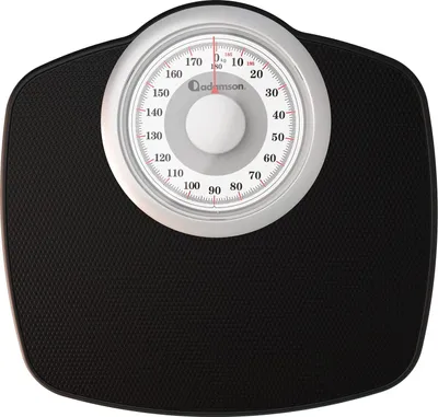 Produktbild von Adamson A25W Analoge Personenwaage - bis 180kg, rutschfeste Gummioberfläche, extra große Ziffern