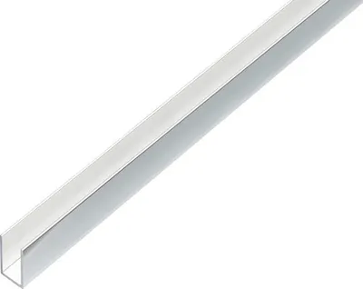 Produktbild von U-Profil Alu chromdesign 10x10x1 mm, 2 m