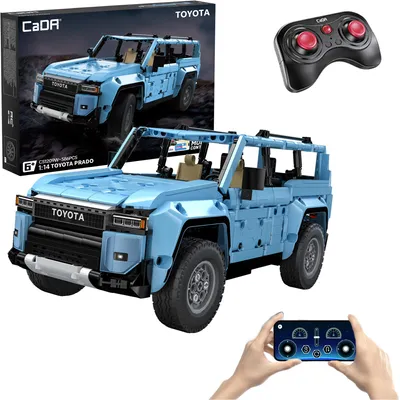 Produktbild von Cada-Bausteine: Rennwagen – ferngesteuertes Rennauto 2024 Toyota Land Cruiser Prado (J250) – 586 Teile – RC