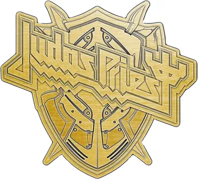 Produktbild von Judas Priest - Abzeichen "Invincible Shield", Metall RO12693 (Einheitsgröße) (Gold)