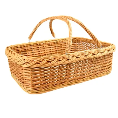 Obrázok produktu pre Prútený podnos so sklopnými rukoväťami 55 cm