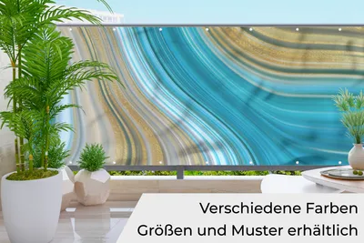 Obrázek produktu pro MuchoWow® Balkonová zástěna pro ochranu soukromí - rohož pro ochranu soukromí Balkonový banner - kryt terasy - větrná clona na balkon - neprůhledná ochrana proti povětrnostním vlivům