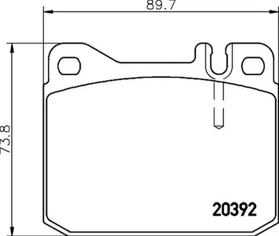 Produktbild von HELLA Bremsbeläge Satz Vorne Bremsklötze für VW LT 28-35 I Kastenwagen (281-363) 8DB 355 017-481