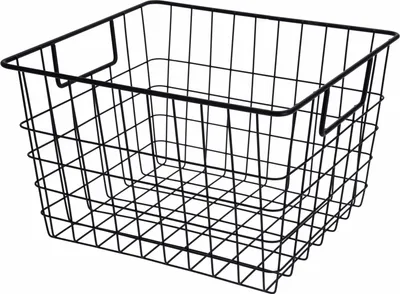 Produktbild von H&S Decoration Drahtkorb loft aus Metall schwarz 19cm x 32cm x 29cm