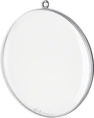 Produktbild von vbs Acryl Medaillon 11 cm, teilbar, mit Aufhängeöse, zum Befüllen und Gestalten