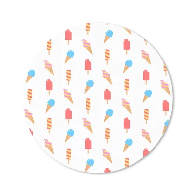 Produktbild von MuchoWow® Mauspad Mousepad Eiscreme - Muster - Sommer 30x30 cm - Mousepads - Maus Mat - Pad - Mausunterlage - Tischunterlage - Schreibtischmatten