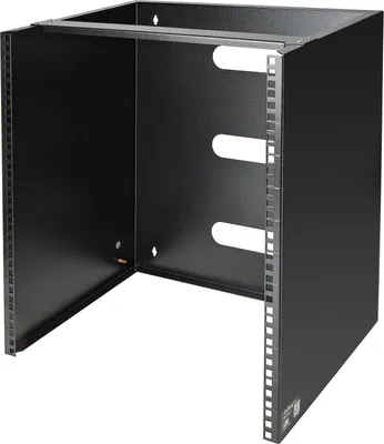 Obrázok produktu pre StarTech.com WALLMNT12, Nástenný regál, 12U, 56,7 kg, 8,7 kg, Čierna