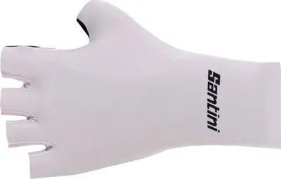 Immagine prodotto di Guanti da ciclismo senza dita SANTINI - MADSS AERO - Bianco L