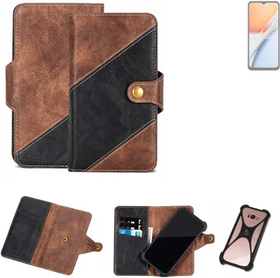 Produktbild von K-S-Trade Handyhülle Schutzhülle Bookstyle Case kompatibel mit Vivo Y18 Klapphülle Cover Hülle Schutztasche 1x