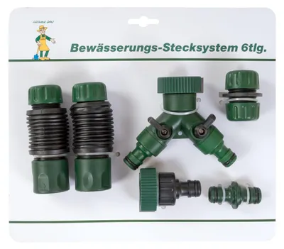 Image de Distributeur de tuyau à 2 voies avec système anti-fuites, partie centrale flexible pour éviter les pliures, pour le jardin