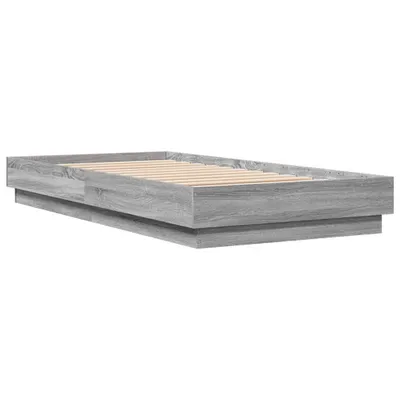 Produktbild von Bettgestell Grau Sonoma 90x190 cm Holzwerkstoff