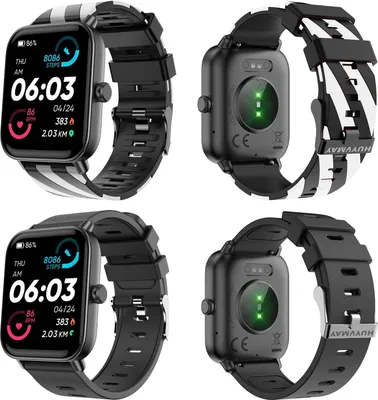 Produktbild von Smartwatch für Damen Herren, IP68 wasserdichte Alexa eingebaute, Armbanduhr mit 100 Sportmodi Herzfrequenz Schlafmonitor Schrittzähler Android IOS