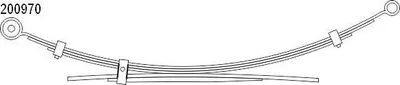 Produktbild von CS Germany 10.200.970.00 Blattfedern für FORD RANGER (TKE) 585/760mm