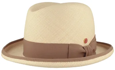 Mayser sommerlicher Homburg aus Panamastroh, wasserabweisend und UV Schutz in beige