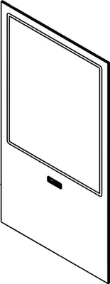 Produktbild von Original Klover Aura 80 Siebgedrucktes Keramikglas 4x250x445mm für Thermoaura Ofen