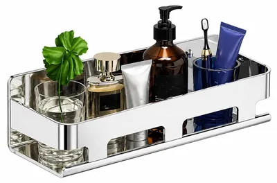 Imagen del producto de Organizador de ducha para baño - Cesta de almacenamiento autoadhesiva de 30 cm