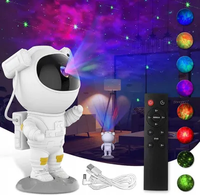 Zdjęcie produktu dla Projektor Gwiazd I Galaktyk - Ludzik Astronauta Biały