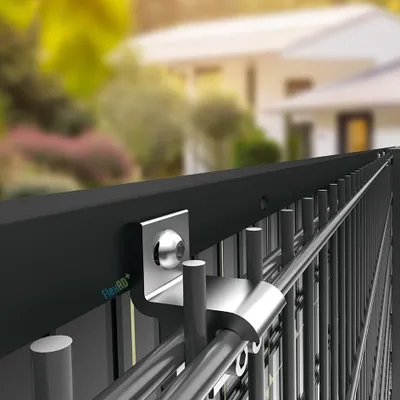 Produktbild von Solar Halterung für Doppelstabmatten 6/5/6 & 8/6/8 – V2A PV Befestigung | FlexAD