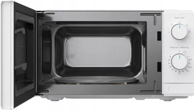 Produktbild von Weisser Mikrowellenherd 700W 19L Mit Regelknöpfen, 5 Stufen, Auftauen