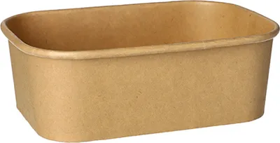 Produktbild von Verpackungsbecher, Pappe rechteckig 750 ml 5,8 cm x 17,1 cm x 12 cm braun