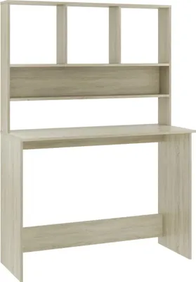 Obrázek produktu pro vidaXL Psací stůl s policemi Dub Sonoma 110x45x157 cm