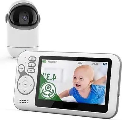Immagine prodotto di Baby monitor con telecamera e app - Visione notturna per una sicurezza ottimale - Il miglior baby monitor - Telecamera HD wireless - App di facile utilizzo per la massima comodità